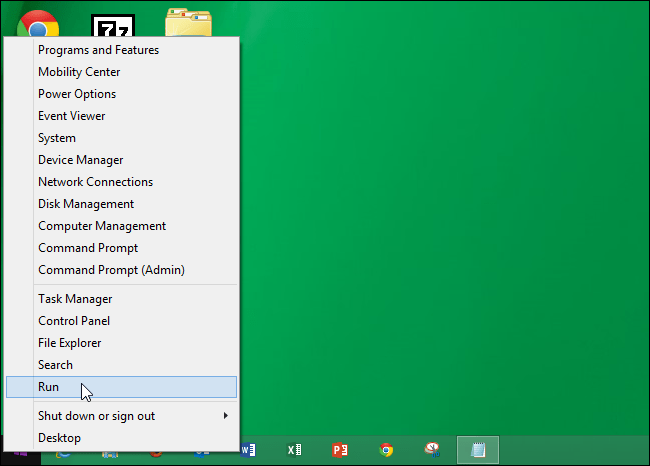 Menu Power User Menu Power User