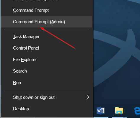 chọn Command Prompt (admin) chọn Command Prompt (admin)