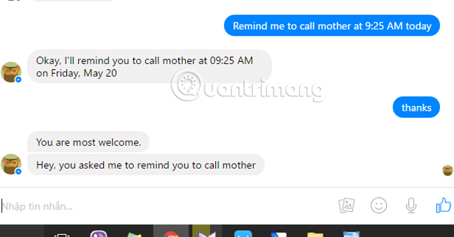 Nhắc nhở đúng lịch hẹn  trợ lý ảo nhắc việc Jarvis