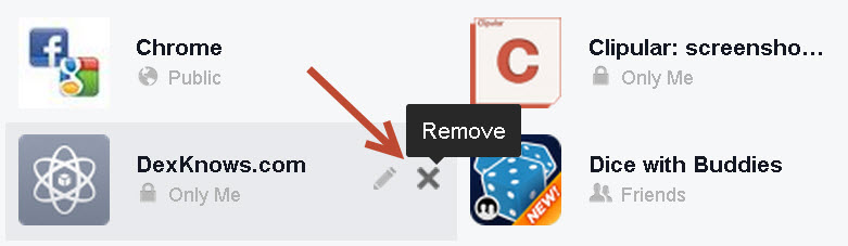 Click chọn biểu tượng X trên mỗi ứng dụng để gỡ bỏ các ứng dụng đó đi
