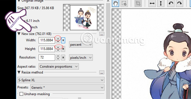 Tăng kích thước hình ảnh  PhotoZoom Classic