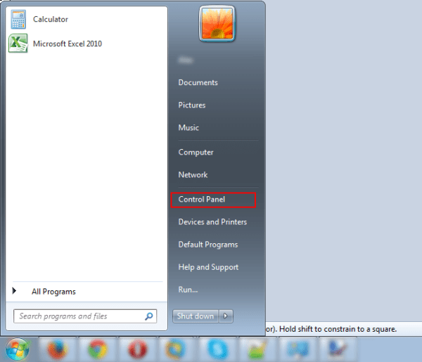 Control Panel Control Panel