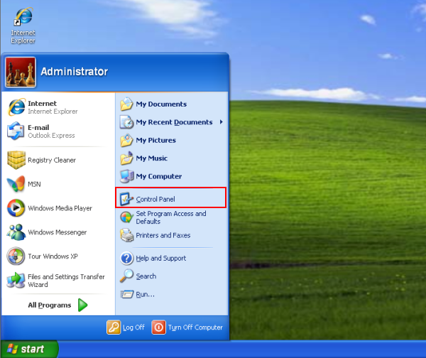 Control Panel Control Panel