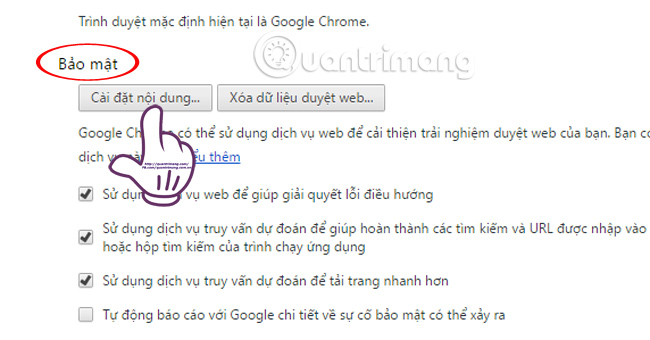 Cách chặn Flash trên Chrome