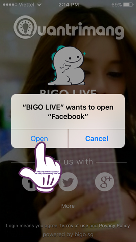 Live stream bằng ứng dụng BIGO LIVE