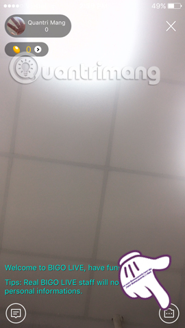 live stream bằng ứng dụng BIGO LIVE