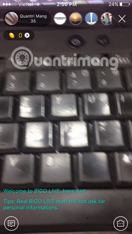 live stream bằng ứng dụng BIGO LIVE