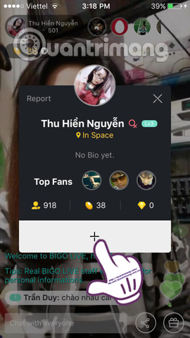 live stream bằng ứng dụng BIGO LIVE