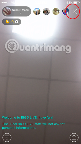 live stream bằng ứng dụng BIGO LIVE