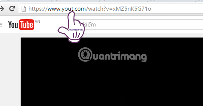Biến đổi youtube sang yout Tải video youtube