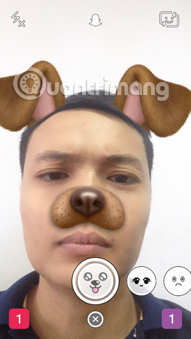 các hiệu ứng hình ảnh trong Snapchat