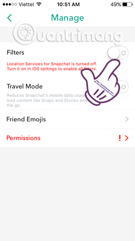 hiệu ứng snapchat