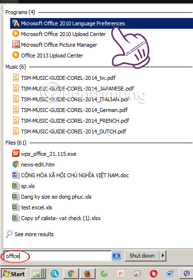 Cài đặt giao diện người dùng tiếng Việt cho Microsoft Office 2010