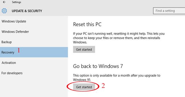 Đây là cách từ Windows 10 xuống Win 7 hoặc Win 8.1 không cần cài lại máy