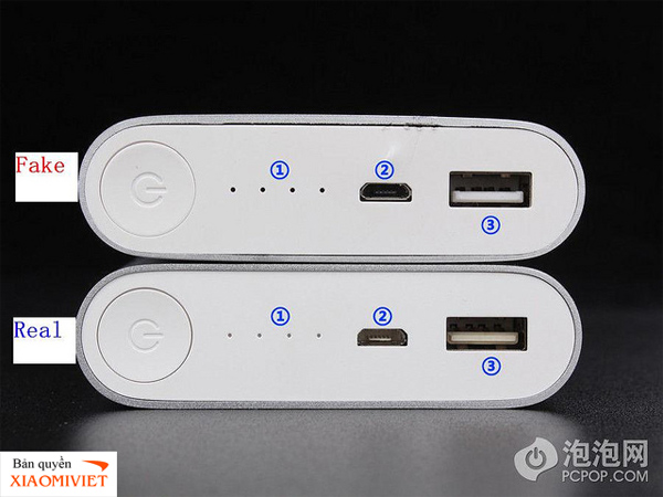 Cách nhận biết pin dự phòng Xiaomi chính hãng và nhái