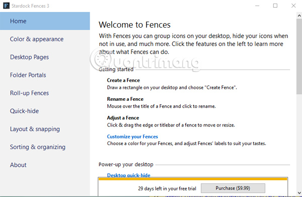 Quản lý màn hình Desktop gọn hơn với Fences