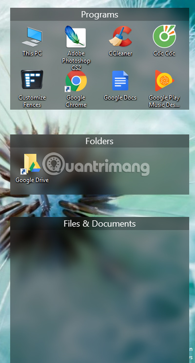 Quản lý màn hình Desktop gọn hơn với Fences