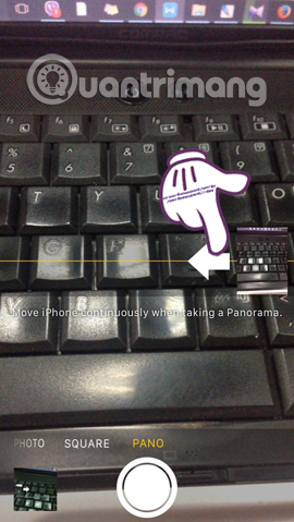 Đổi chiều chụp ảnh  Cách chụp ảnh Panorama trên Android, iOS