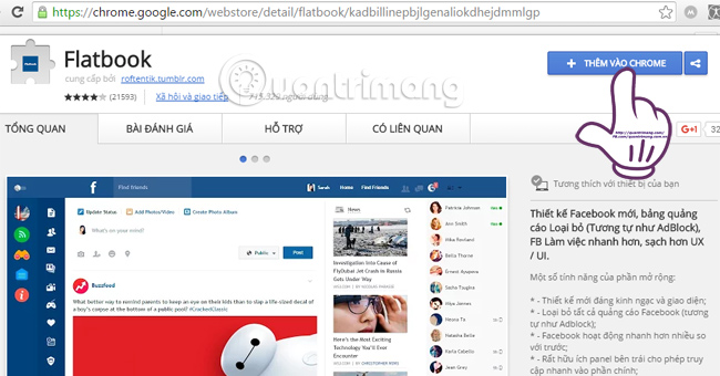 Đổi gió giao diện phẳng Facebook với Flatbook