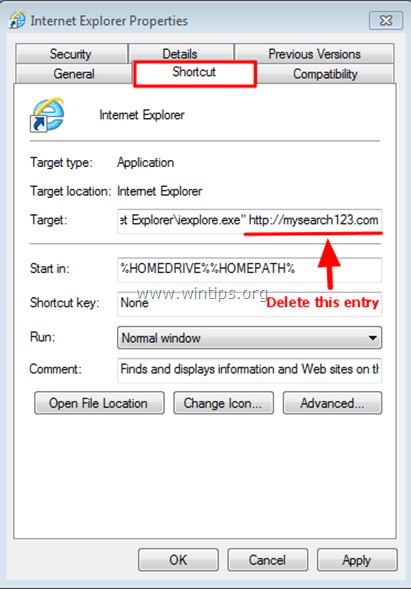 thẻ Shortcut