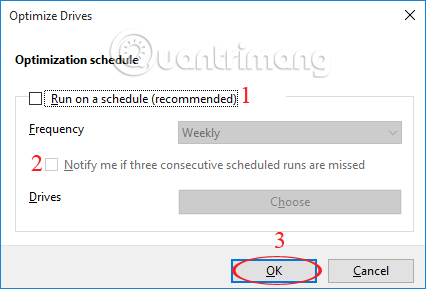 Defragment and Optimize Drives