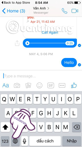 tâng bóng Euro với Facebook Messenger
