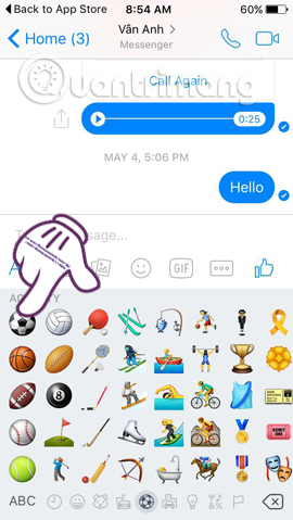 tâng bóng Euro với Facebook Messenger