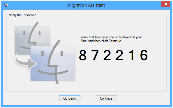 Mật khẩu trên máy tính Windows Migration Assistant