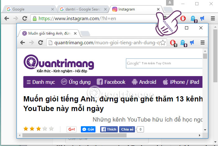 Thu nhỏ cửa sổ đang làm việc 7 thủ thuật điều khiển nhanh Windows 10