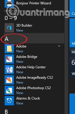 Nhóm ứng dụng bất kỳ 7 thủ thuật điều khiển nhanh Windows 10