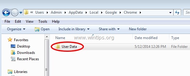  thư mục User Data