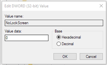 Value data Value data