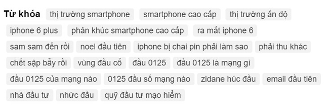 Ví dụ về thẻ Tag SEO Tag