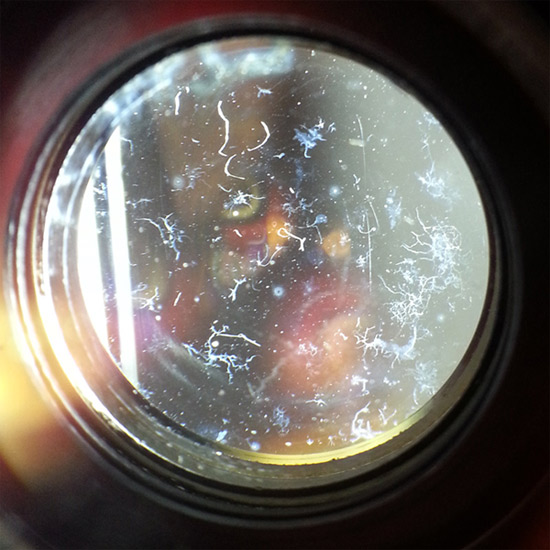 Kiểm tra bề mặt ống kính  Cách chọn ống kính cũ hiệu quả