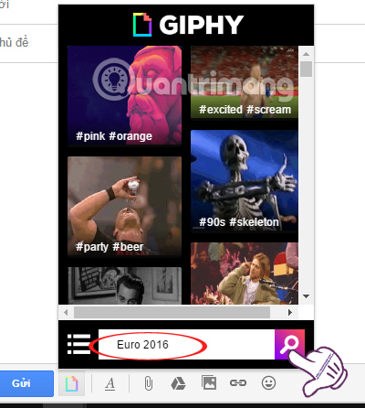 Giphy - ảnh động cho Gmail