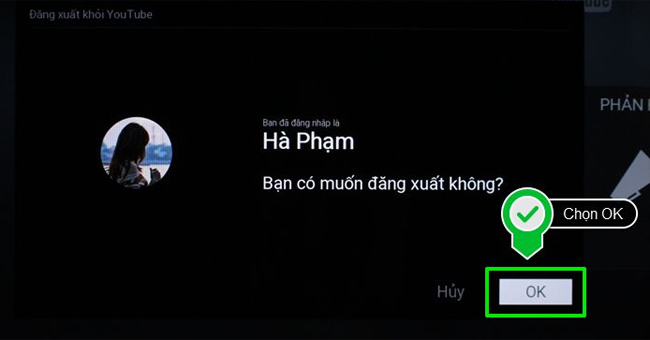 đăng nhập tài khoản YouTube trên Smart tivi