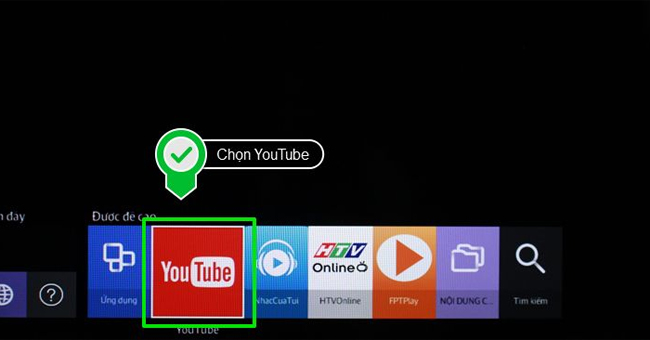 đăng nhập tài khoản YouTube trên Smart tivi