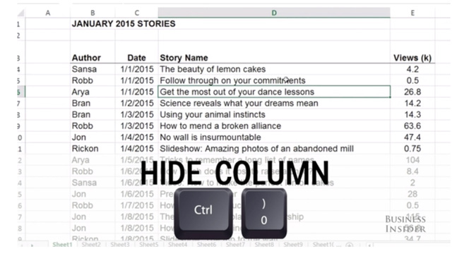 Excel Shortcuts 