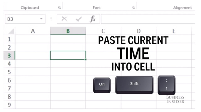 Phím tắt Excel