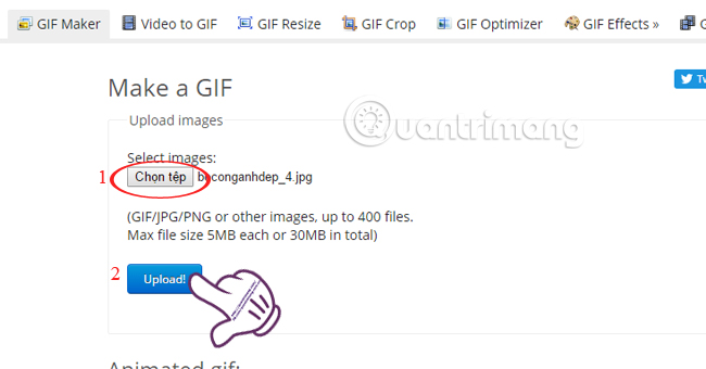 Cách chỉnh sửa ảnh GIF bằng công cụ EZGIF