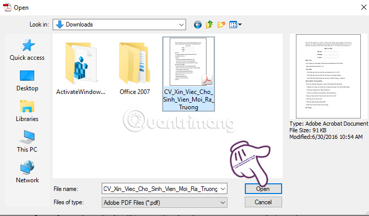 Cách cài đặt mật khẩu file PDF bằng Adobe Acrobat