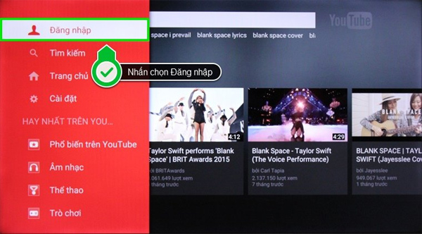Đăng nhập Youtube trên tivi  Xem video Youtube trên tivi LG