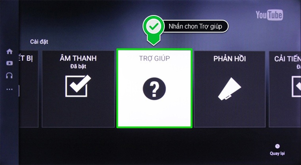 Yêu cầu Youtube trợ giúp  Xem video Youtube trên tivi LG