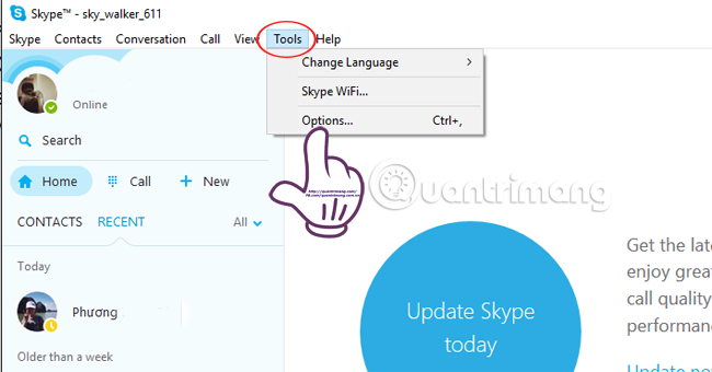 Cách sửa lỗi không nhận được tin nhắn trong Group chat trên Skype