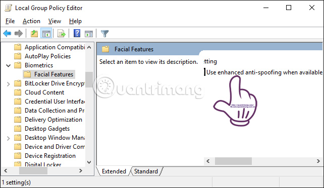 Use enhanced anti-spoofing when available Kích hoạt tính năng Enhanced Anti-Spoofing