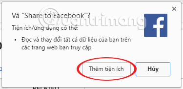 Chia sẻ lên Facebook 