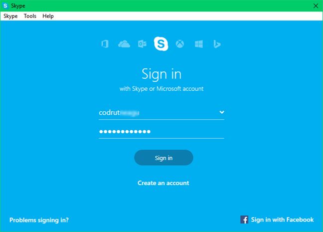 đăng nhập tài khoản Skype của bạn