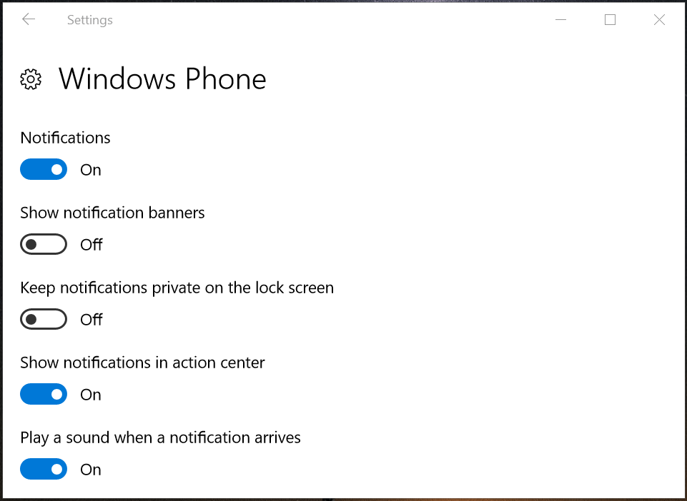 Đây là cách vô hiệu hóa thông báo từ điện thoại Windows Phone trên máy tính Windows 10