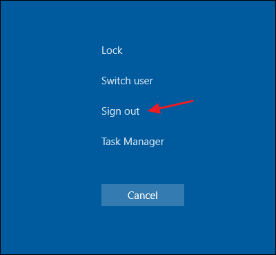 Tổng hợp một số cách đăng xuất (log out) trên Windows 8 và Windows 10
