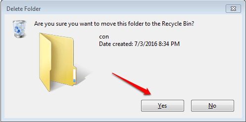 Sử dụng CMD để tạo một thư mục “không thể xóa” trên Windows